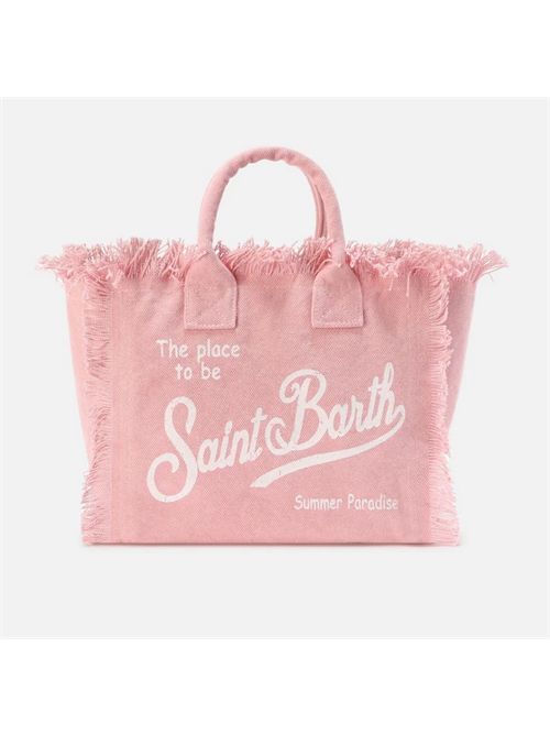 Borsa Colette rosa in canvas con frange MC2 SAINT BARTH | COL0001/00135L